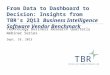 From Data to Dashboard to Decision: Insights from TBR's 2Q13 Business Intelligence Software Vendor Benchmark
