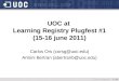UOC at Learning Registry plugfest #1