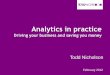 Analytics in practice sunz 2012