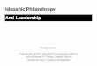 Hispanic Philanthropy and Leadership