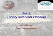 Unit 3: Sport Facility Management and Event Planning