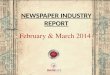 Pakistan Newspaper Industry Report – Feb & March 2014