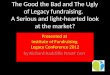 The good, the bad and the ugly of legacy fundraising   richard radcliffe