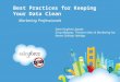 Best Practices for Keeping Your Data Clean