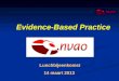 Presentation NVAO Evidence Based Practice
