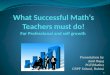What successful math‘s teachers must do! - AMIT BAJAJ