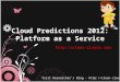 Cloud Predictions 2012-Platform as a Service