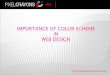Importance of color scheme in web design