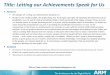 UoLiverpool: Letting Our Achievement Speak (7mar13)