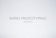 Rapid Prototyping With J Query