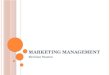 Marketing management revision