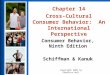 Chapter 14 Cross Cultural Consumer Behavior