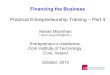 Practical entrepreneurship training part 4 Financing the business