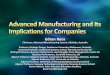 Advanced manufacturing and its implications for companies - Goran Gross