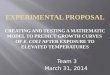 BIOMED Engineering Experimental proposal for growth E.coli