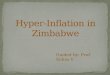 Hyper-Inflation in Zimbabwe