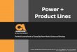 9. Power + Product Lines
