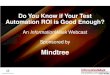 Do You Know if Your Test Automation ROI is Good Enough Webinar Presentation