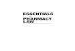 Essential of Pharmacy Law