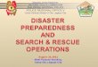 Disaster Preparedness & SARO