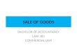 Law 385 - Sale of Goods 2011
