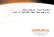 Aruba MIB Reference