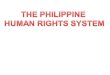 The Philippine Human Rights System