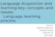 Language Learning Process in Early Childhood