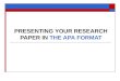 Term Paper Format APA Stlye New as 2011