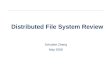Distributed Filesystems Review
