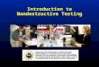 Non destructive testing Introduction