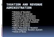 II. Taxation and Revenue Administration