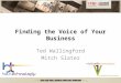 Finding the Voice of Your Business - COSE Small Business Conference 2010