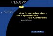 An Introduction to Dynamics of Colloids - Jan K. G. Dhont