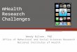 Issues in Mobile Health (Wendy Nilsen)