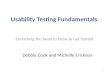 Usability Testing Fundamentals
