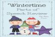 Parts of Speech Winter Freebie