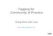 Tagging For Community of Practice