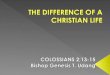 The difference of a christian life