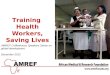 AMREF training health workers through eLearning slideshare