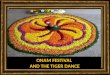 Onam festival and the tiger dance
