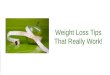 Weight loss-tips