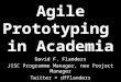 Agile Protoyping in Academia