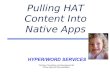 Integrating hat content into mobile app   lavacon