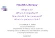 Hahn Health Literacy, RIC Grand Rounds 11.09.11