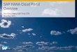SAP HANA Cloud Portal - Overview Presentation