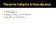 1.theory in antiquity & rennaissance