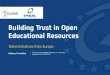 Building trust in open educational resources