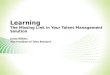 Learning   the missing link in your talent management solution