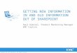 Getting Information In and Out of SharePoint